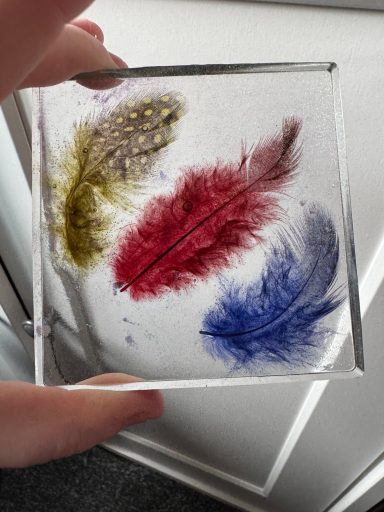 this was My first attempt with feathers